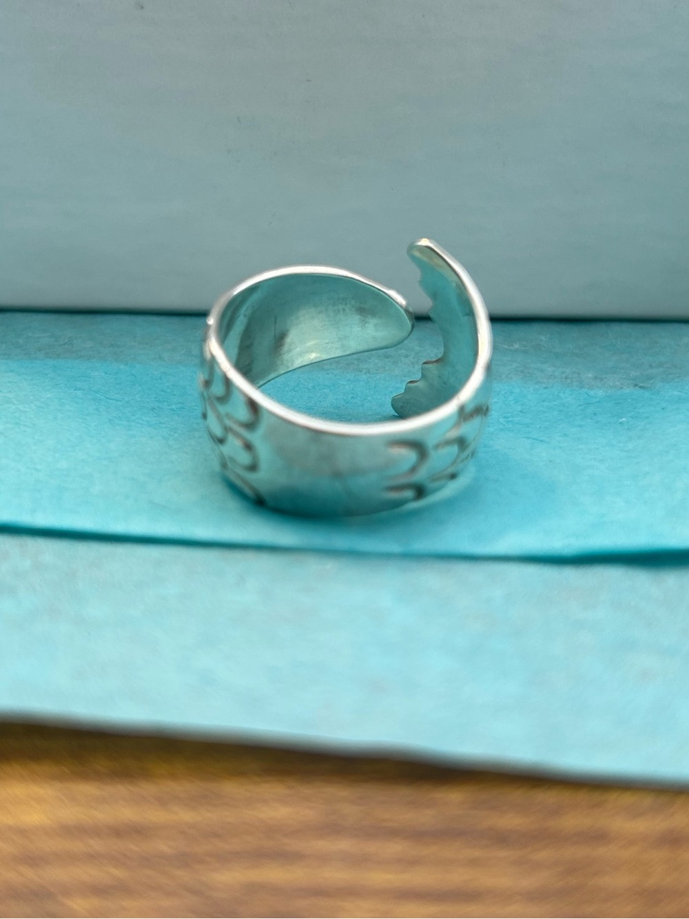 Oceana Cape Cod Sterling Silver Fish Ring with brass eye by East Wind Silver Co - Picture 6 of 10